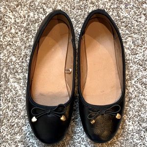 Girls Black Flats